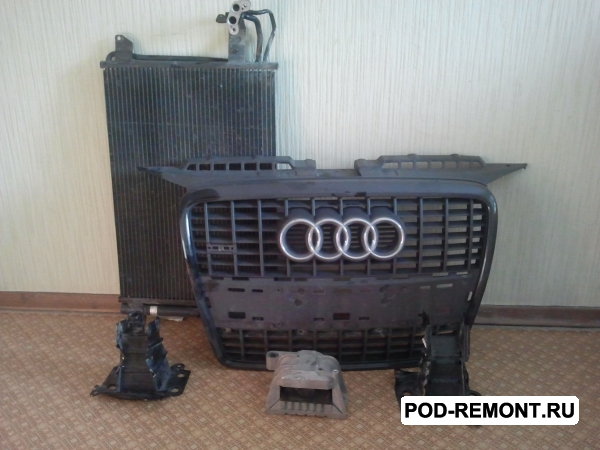Продам решотка радиатора,  радиатор кондиционера,  наконечники лонжеронов  для Audi A3